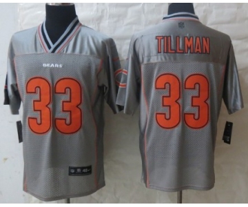 Nike Chicago Bears #33 Charles Tillman 2013 Gray Vapor Elite Jersey