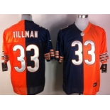 Nike Chicago Bears #33 Charles Tillman Blue/Orange Two Tone Elite Jersey