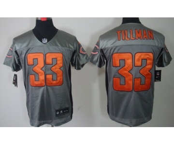 Nike Chicago Bears #33 Charles Tillman Gray Shadow Elite Jersey