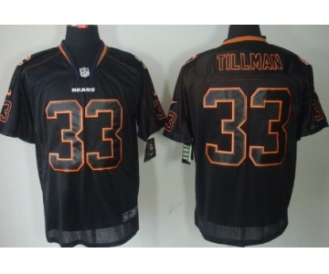 Nike Chicago Bears #33 Charles Tillman Lights Out Black Elite Jersey