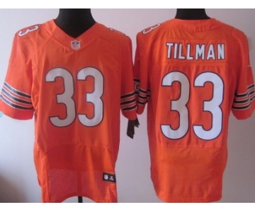 Nike Chicago Bears #33 Charles Tillman Orange Elite Jersey