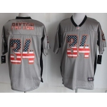 Nike Chicago Bears #34 Walter Payton 2014 USA Flag Fashion Gray Elite Jersey