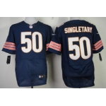 Nike Chicago Bears #50 Mike Singletary Blue Elite Jersey