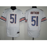Nike Chicago Bears #51 Dick Butkus White Elite Jersey
