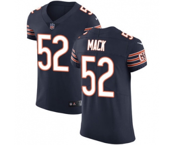 Nike Chicago Bears #52 Khalil Mack Navy Blue Team Color Men's Stitched NFL Vapor Untouchable Elite Jersey