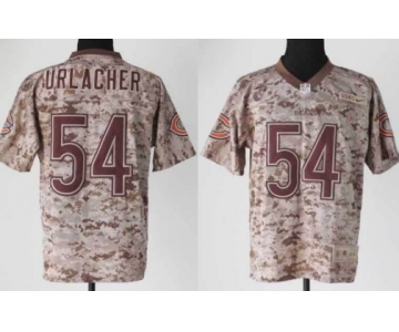 Nike Chicago Bears #54 Brian Urlacher 2013 USMC Camo Elite Jersey