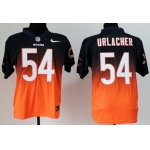 Nike Chicago Bears #54 Brian Urlacher Blue/Orange Fadeaway Elite Jersey