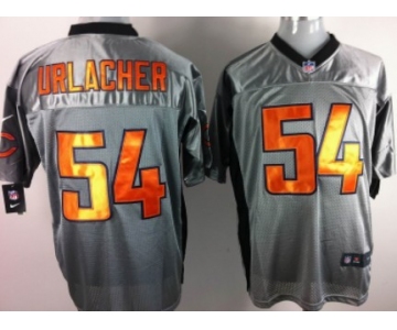 Nike Chicago Bears #54 Brian Urlacher Gray Shadow Elite Jersey