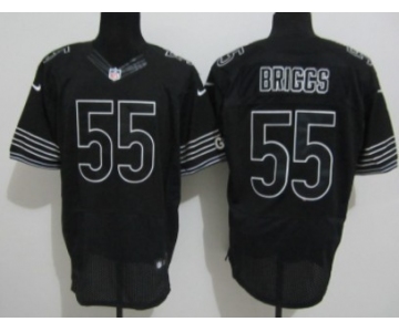 Nike Chicago Bears #55 Lance Briggs Black Elite Jersey