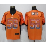 Nike Chicago Bears #58 Roquan Smith Orange Drift Fashion Elite Jersey