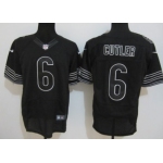 Nike Chicago Bears #6 Jay Cutler Black Elite Jersey