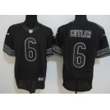 Nike Chicago Bears #6 Jay Cutler Black Elite Jersey