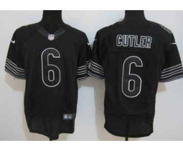 Nike Chicago Bears #6 Jay Cutler Black Elite Jersey