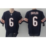 Nike Chicago Bears #6 Jay Cutler Blue Elite Jersey