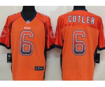 Nike Chicago Bears #6 Jay Cutler Drift Fashion Orange Elite Jersey