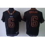 Nike Chicago Bears #6 Jay Cutler Lights Out Black Elite Jersey