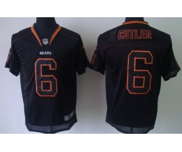 Nike Chicago Bears #6 Jay Cutler Lights Out Black Elite Jersey