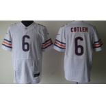 Nike Chicago Bears #6 Jay Cutler White Elite Jersey