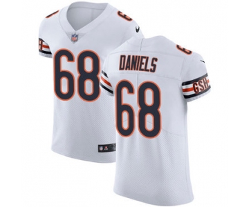 Nike Chicago Bears #68 James Daniels White Men's Stitched NFL Vapor Untouchable Elite Jersey