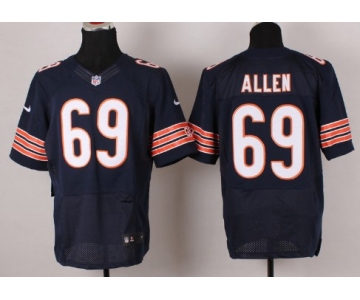 Nike Chicago Bears #69 Jared Allen Blue Elite Jersey