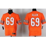 Nike Chicago Bears #69 Jared Allen Orange Elite Jersey