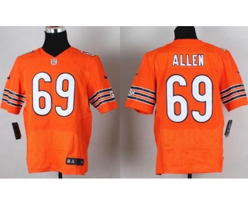 Nike Chicago Bears #69 Jared Allen Orange Elite Jersey