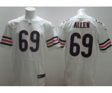 Nike Chicago Bears #69 Jared Allen White Elite Jersey