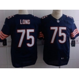 Nike Chicago Bears #75 Kyle Long Blue Elite Jersey