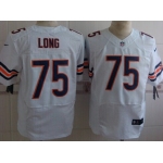 Nike Chicago Bears #75 Kyle Long White Elite Jersey