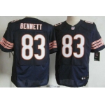 Nike Chicago Bears #83 Martellus Bennett Blue Elite Jersey