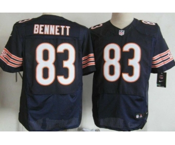 Nike Chicago Bears #83 Martellus Bennett Blue Elite Jersey