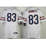 Nike Chicago Bears #83 Martellus Bennett White Elite Jersey