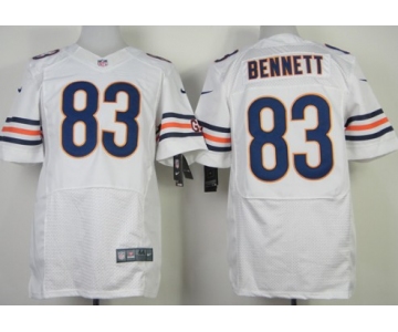 Nike Chicago Bears #83 Martellus Bennett White Elite Jersey