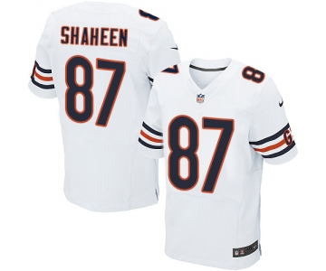 Nike Chicago Bears #87 Adam Shaheen White Men's Stitched NFL Elite Jersey