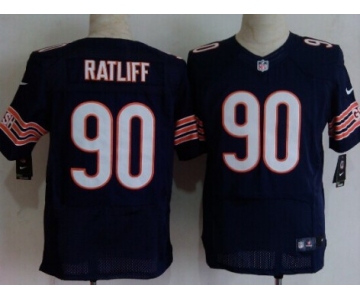 Nike Chicago Bears #90 Jeremiah Ratliff Blue Elite Jersey