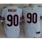 Nike Chicago Bears #90 Jeremiah Ratliff White Elite Jersey