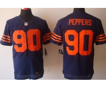 Nike Chicago Bears #90 Julius Peppers Blue With Orange Elite Jersey