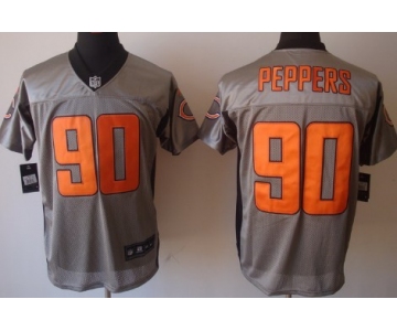 Nike Chicago Bears #90 Julius Peppers Gray Shadow Elite Jersey