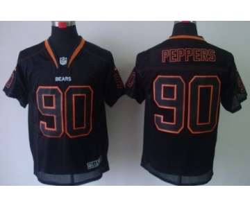 Nike Chicago Bears #90 Julius Peppers Lights Out Black Elite Jersey