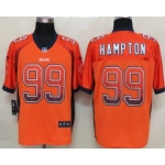 Nike Chicago Bears #99 Dan Hampton Drift Fashion Orange Elite Jersey