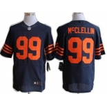 Nike Chicago Bears #99 Shea McClellin Blue With Orange Elite Jersey