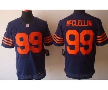 Nike Chicago Bears #99 Shea McClellin Blue With Orange Elite Jersey