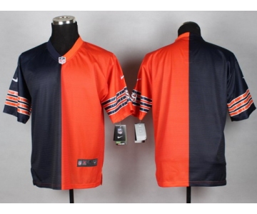 Nike Chicago Bears Blank Blue/Orange Two Tone Elite Jersey