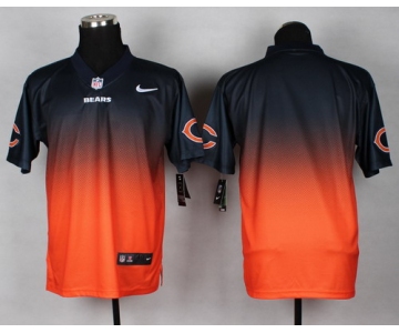 Nike Chicago Bears Blank Navy/Orange Fadeaway Elite Jersey