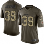 Nike Chicago Bears Men's #39 Eddie Jackson Elite Green Salute to Service NFL Jersey