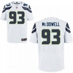 Men's 2017 NFL Draft Seattle Seahawks #93 Malik McDowell White Road Stitched NFL Nike Elite Jersey