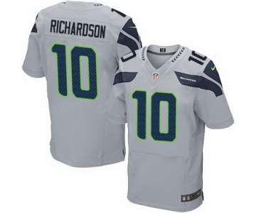 Men's Seattle Seahawks #10 Paul Richardson Gray Alternate NFL Nike Elite Jersey