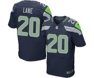 Men's Seattle Seahawks #20 Jeremy Lane Navy Blue Team Color NFL Nike Elite Jersey