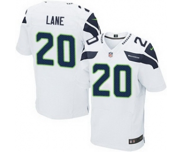 Men's Seattle Seahawks #20 Jeremy Lane White Road NFL Nike Elite Jersey