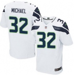 Men's Seattle Seahawks #32 Christine Michael White Road NFL Nike Elite Jersey